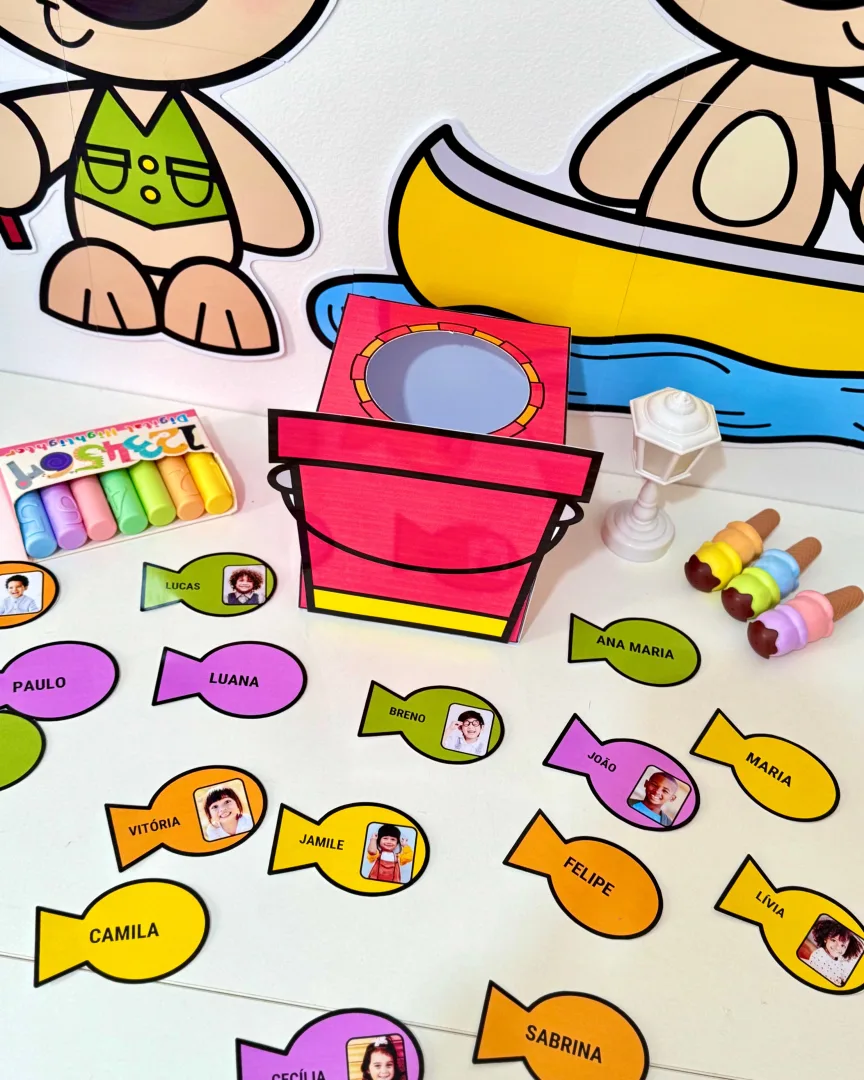 Kit Pescaria dos Nomes | Nome Próprio na Educação Infantil | Atividade Lúdica com Crachás — imagem 3