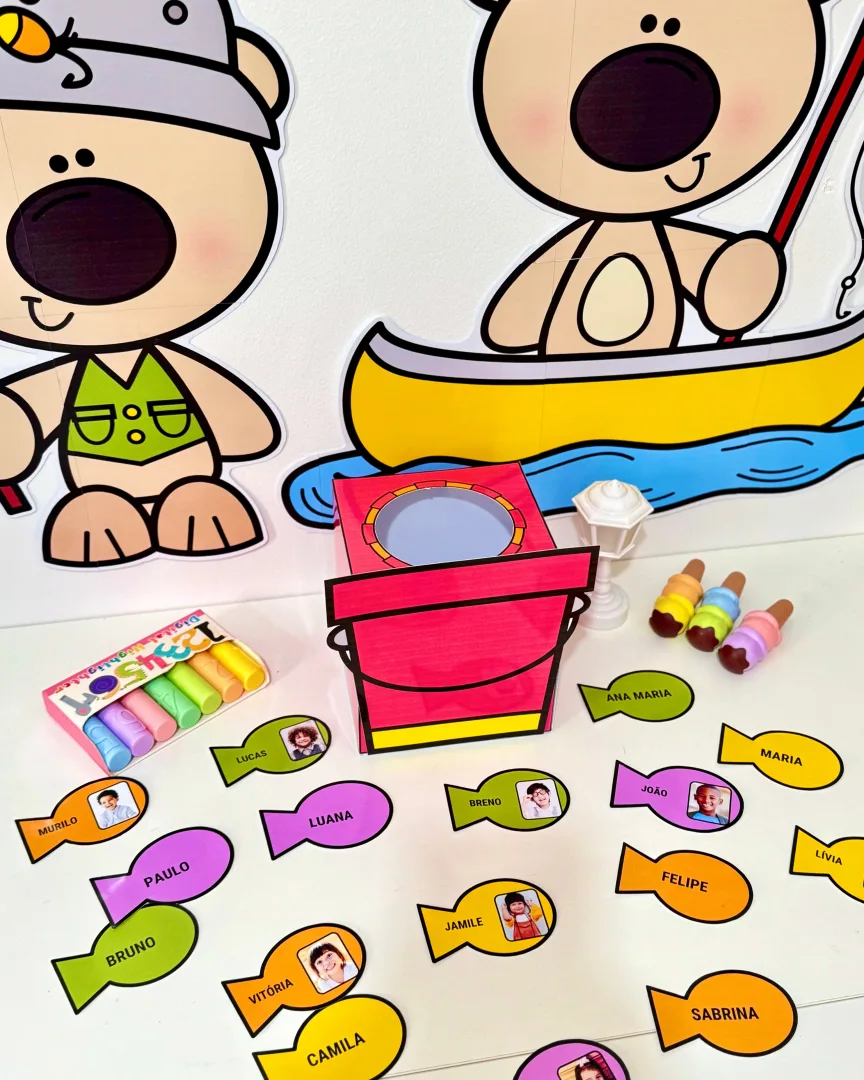 Kit Pescaria dos Nomes | Nome Próprio na Educação Infantil | Atividade Lúdica com Crachás — imagem 6