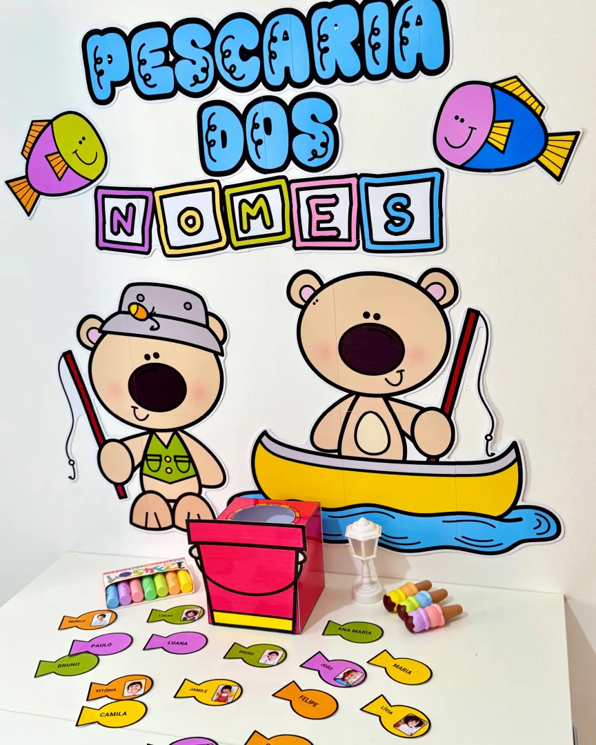 Kit Pescaria dos Nomes | Nome Próprio na Educação Infantil | Atividade Lúdica com Crachás — imagem 5