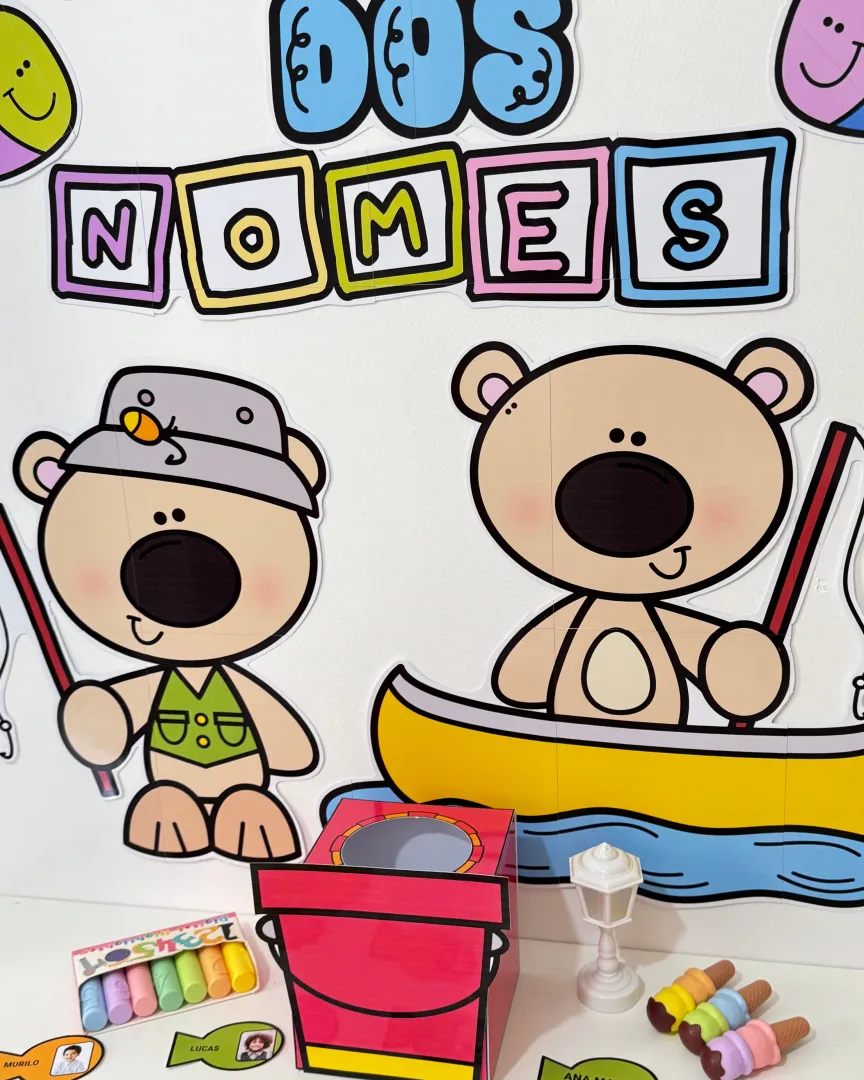 Kit Pescaria dos Nomes | Nome Próprio na Educação Infantil | Atividade Lúdica com Crachás — imagem 4
