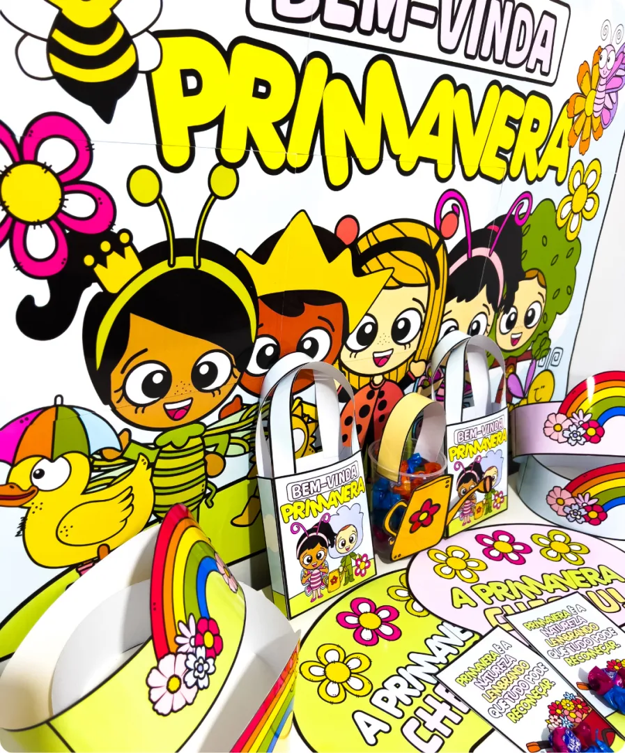 KIT PRIMAVERA - PAINEL+LEMBRANCINHAS — imagem 2