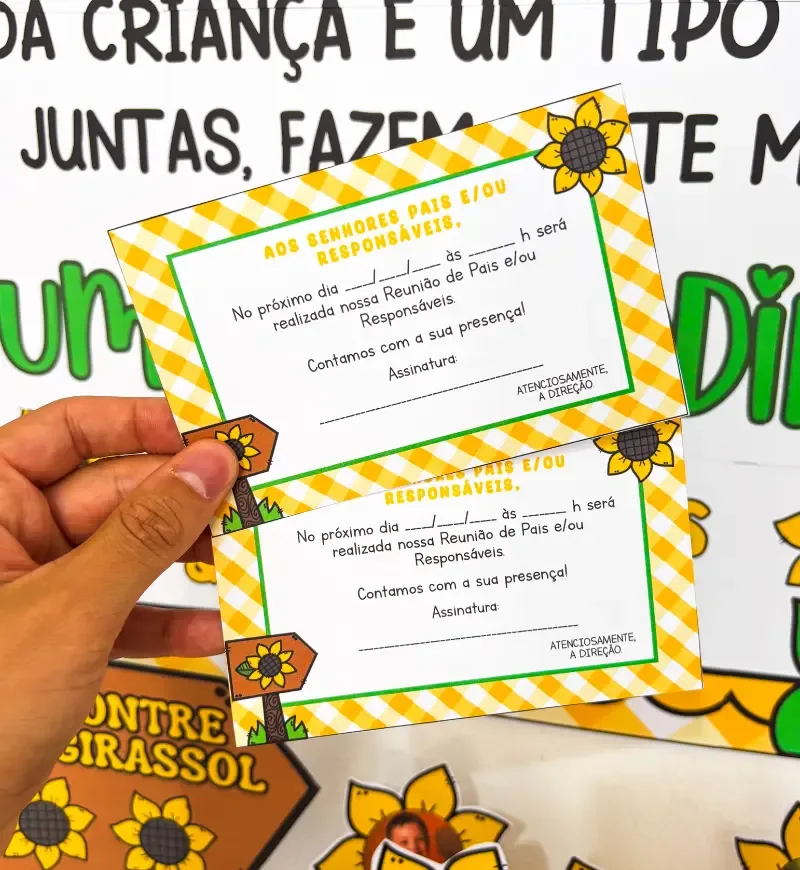 Kit Reunião de Pais - Girassol — imagem 3