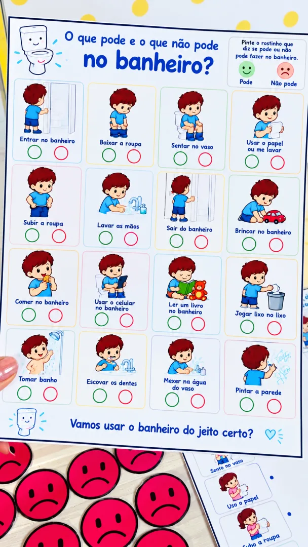 Kit Rotina do Banheiro - PDF para Educação Especial  — imagem 3