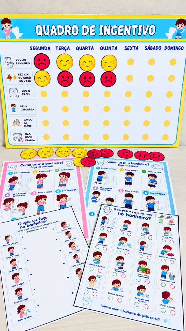 Kit Rotina do Banheiro - PDF para Educação Especial  — imagem 4
