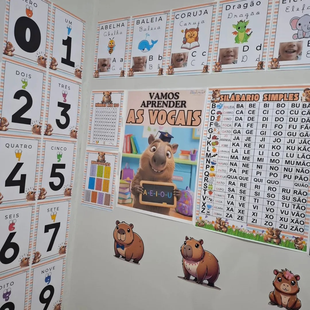 🧡🤎 KIT SALA CAPIVARA 🤎🧡 — imagem 2
