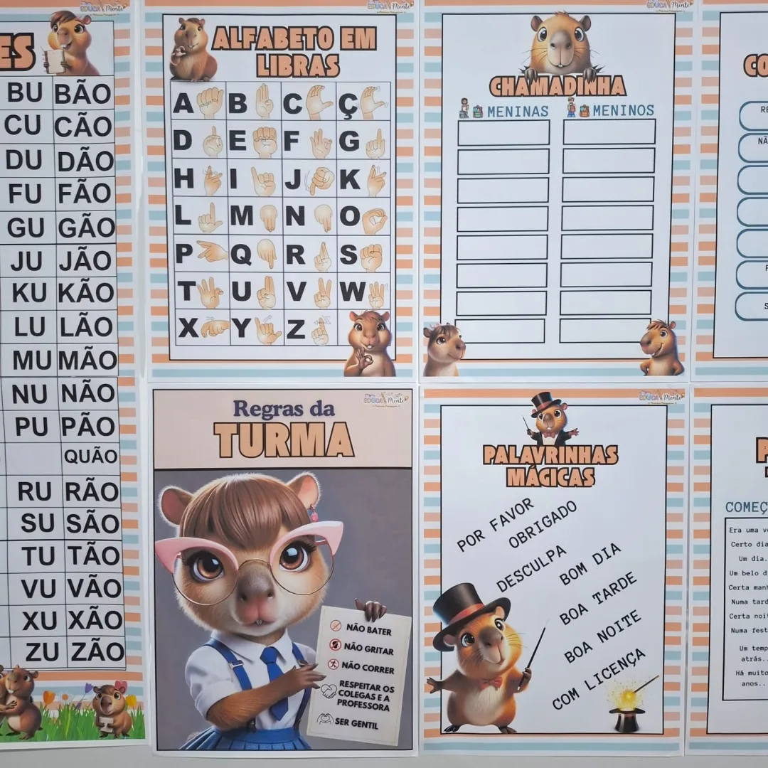 🧡🤎 KIT SALA CAPIVARA 🤎🧡 — imagem 5