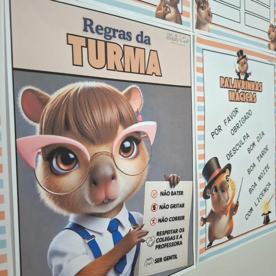 🧡🤎 KIT SALA CAPIVARA 🤎🧡 — imagem 6