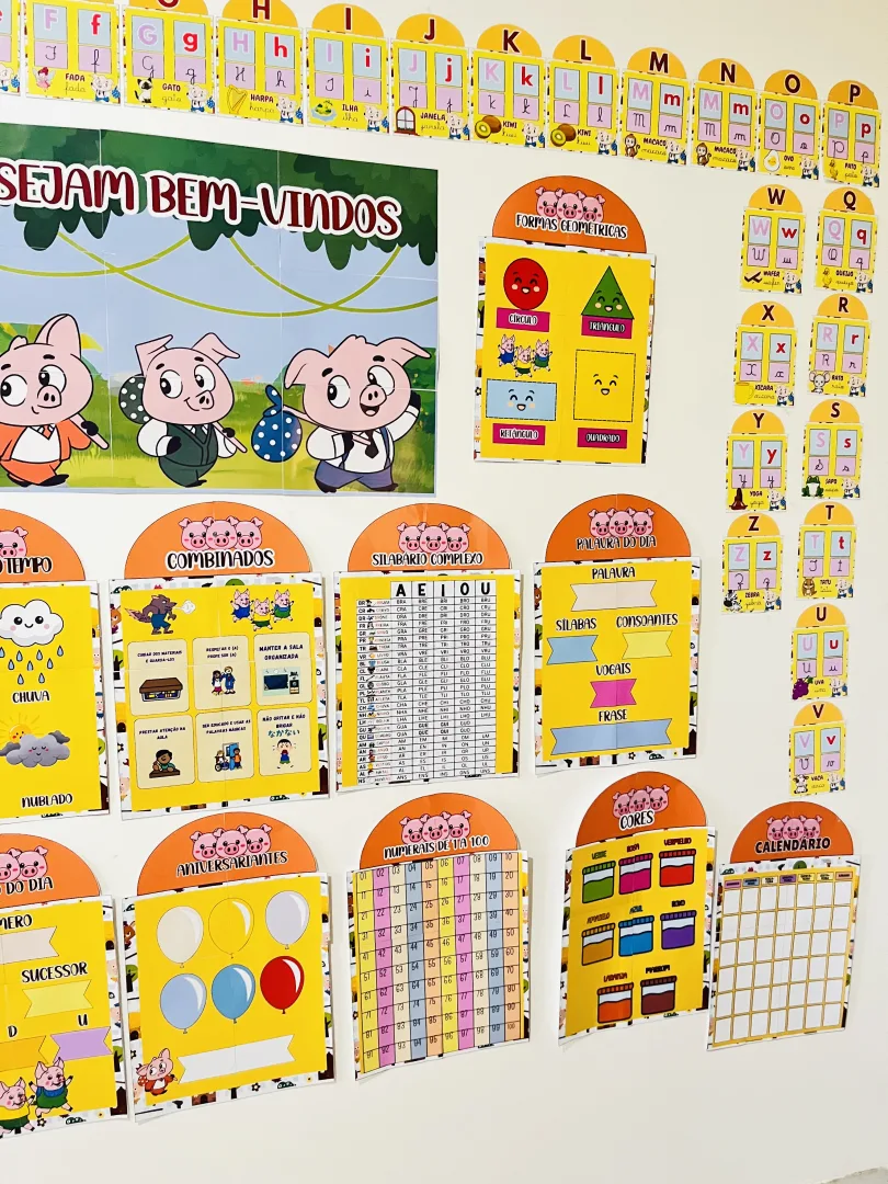 KIT SALA COMPLETO – TEMA OS TRÊS PORQUINHOS – Educação Infantil – PDF — imagem 6