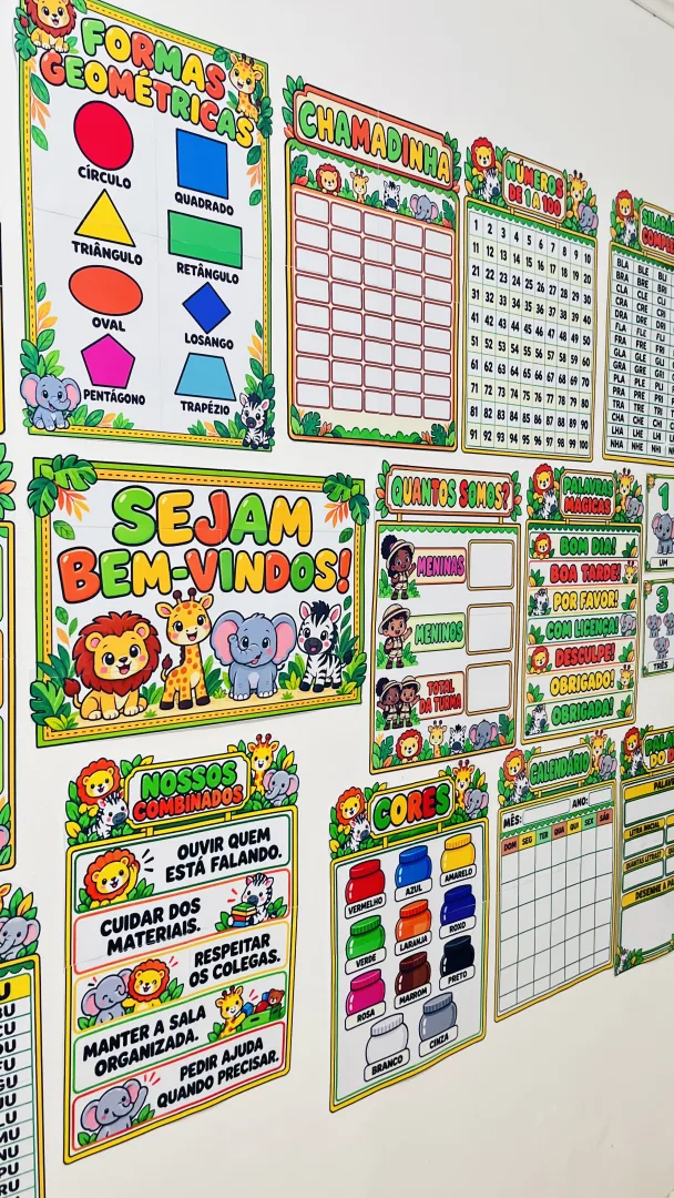 KIT SALA DE AULA Safari - Educação Infantil - PDF — imagem 3