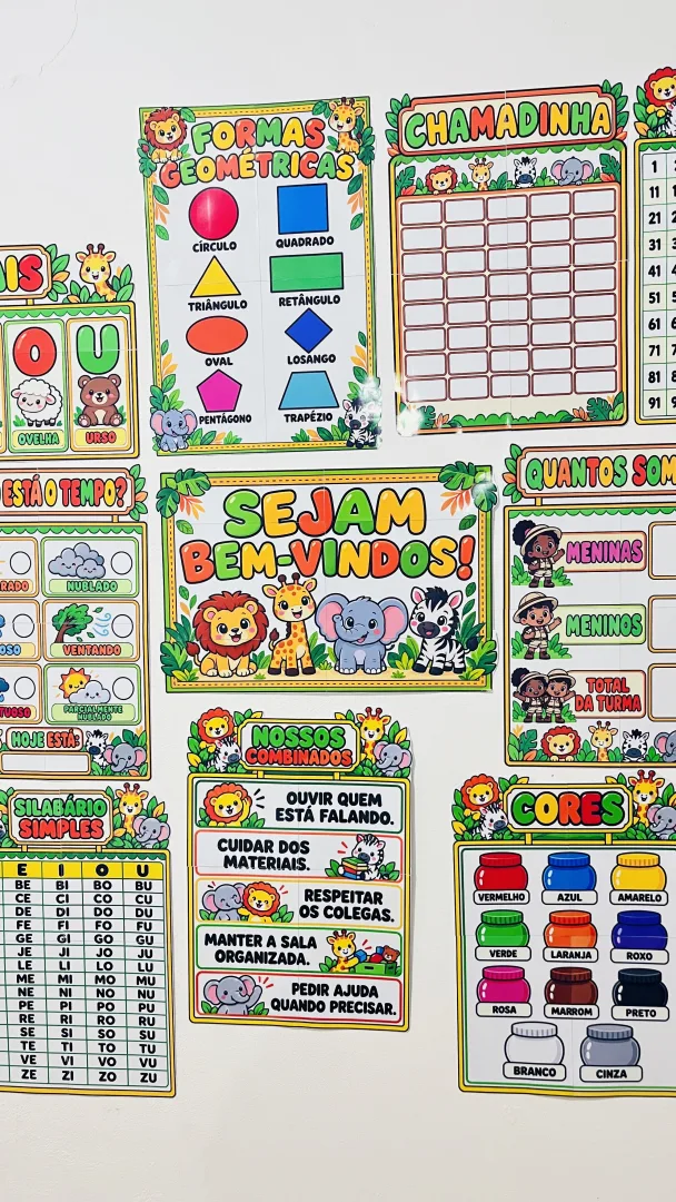 KIT SALA DE AULA Safari - Educação Infantil - PDF — imagem 5