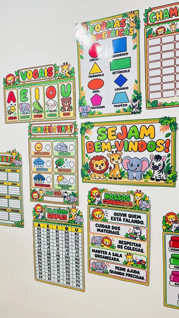 KIT SALA DE AULA Safari - Educação Infantil - PDF — imagem 6