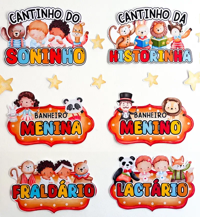Kit Sala Educação Infantil- Circo dos Bichinhos — imagem 3