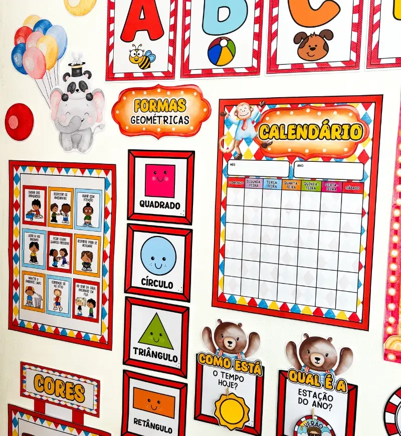 Kit Sala Educação Infantil- Circo dos Bichinhos — imagem 4