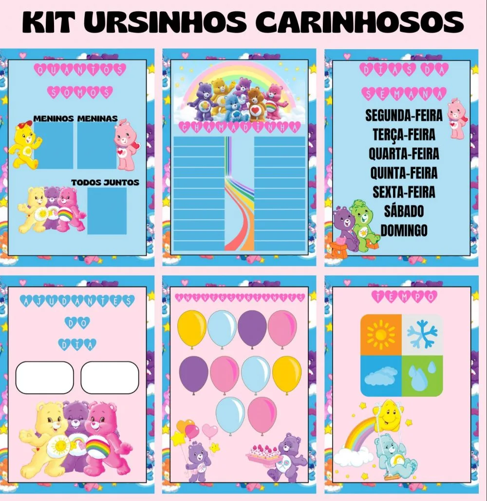 Kit Sala Ursinho Carinhosos — Pronto para Imprimir — imagem 3