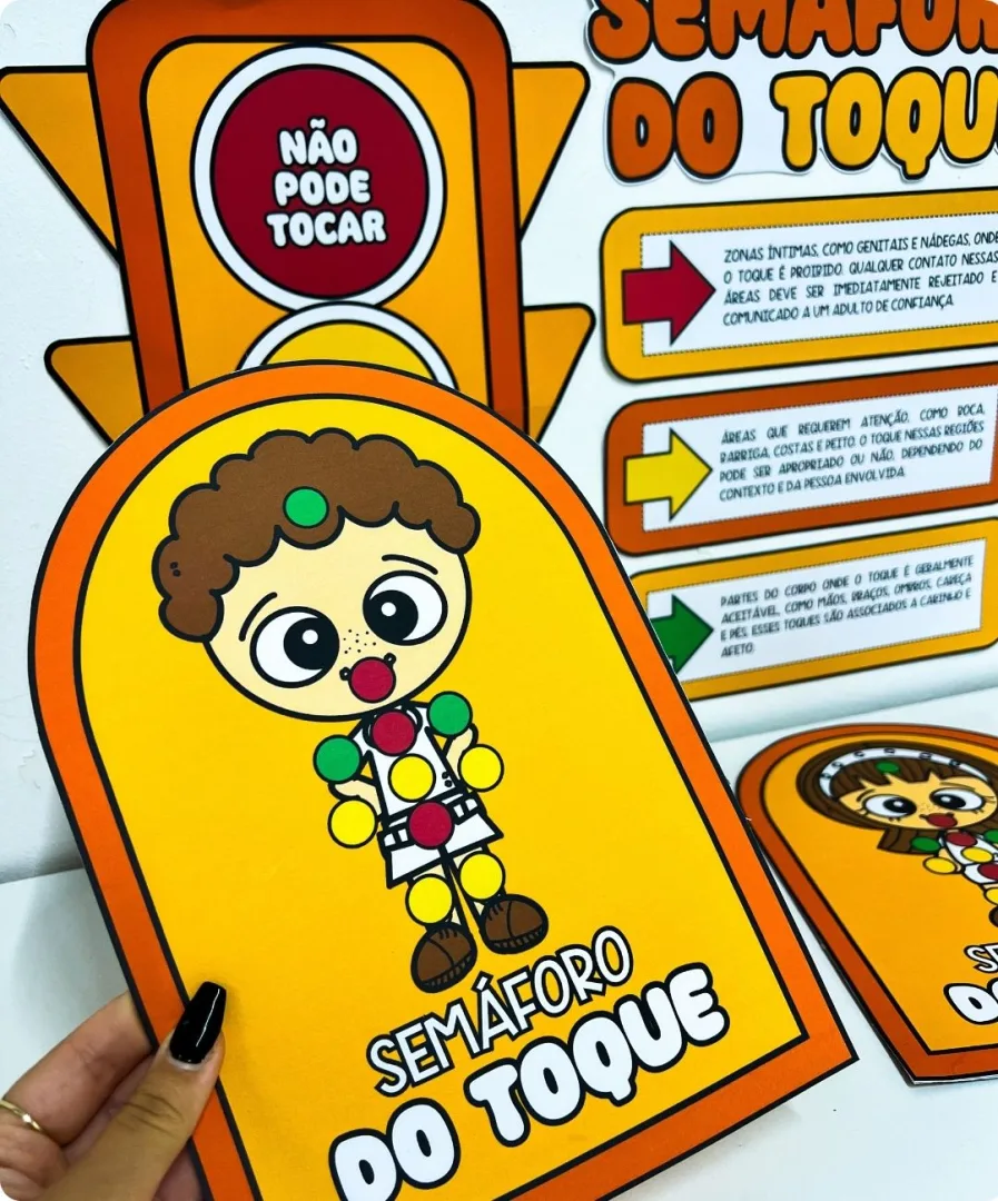 KIT SEMÁFORO DO COMPORTAMENTO MAIO LARANJA - BNCC — imagem 2