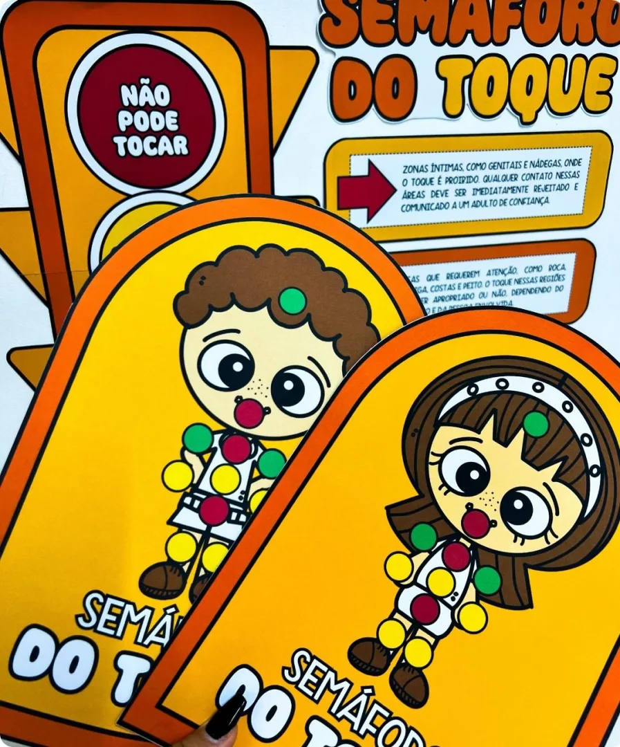 KIT SEMÁFORO DO COMPORTAMENTO MAIO LARANJA - BNCC — imagem 3