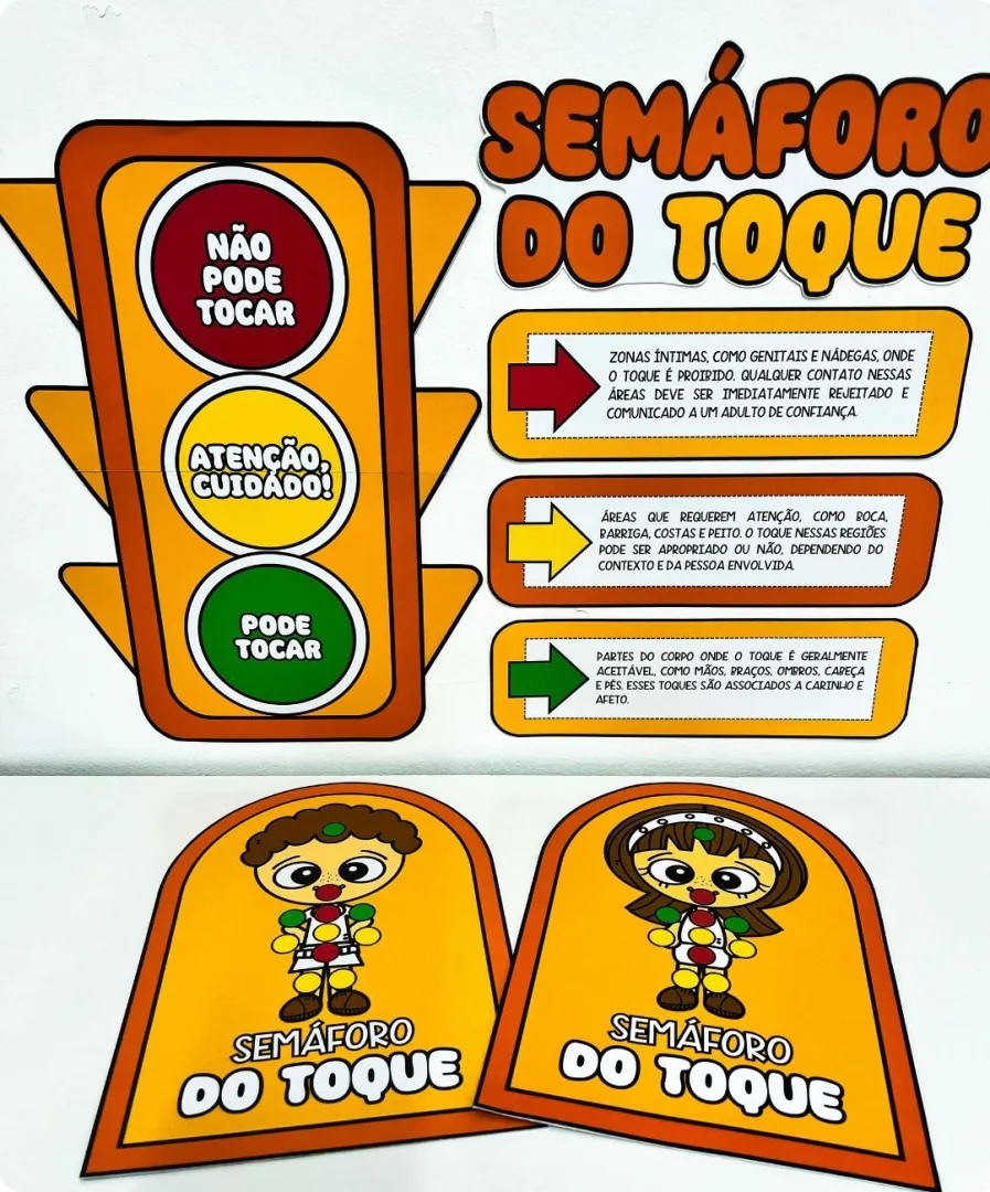 KIT SEMÁFORO DO COMPORTAMENTO MAIO LARANJA - BNCC — imagem 5