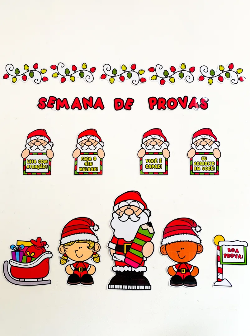 Kit Semana de Provas Natalina para Educação Infantil em PDF — imagem 4