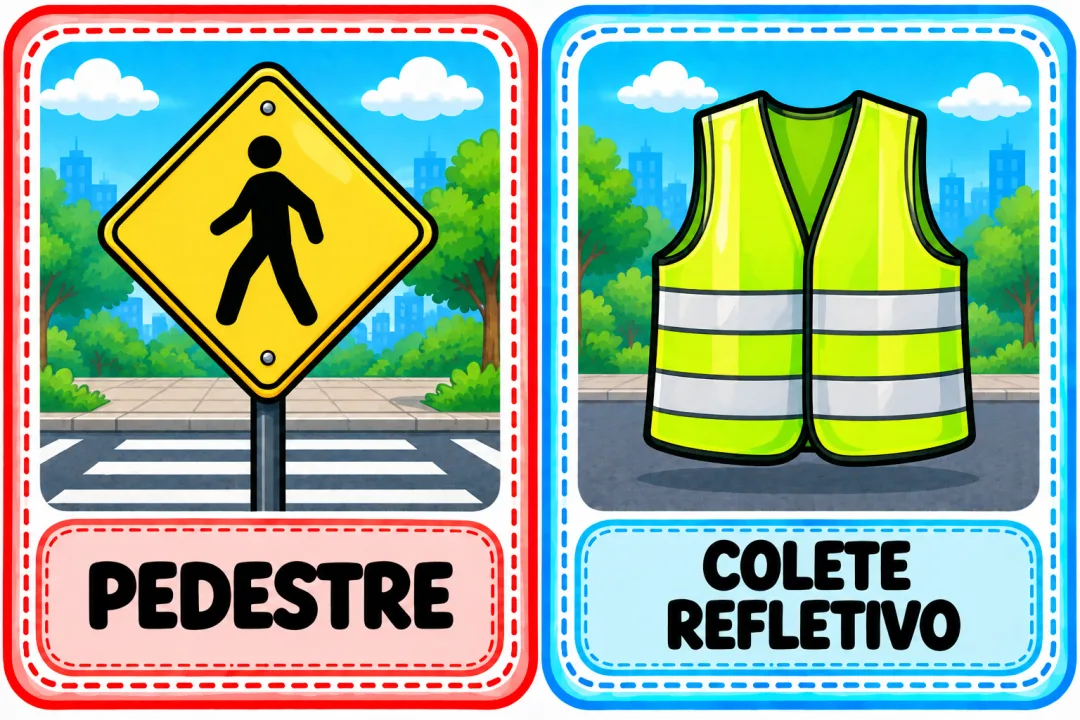 Kit Semana do Trânsito - Painel A4 e Cards - Educação Infantil — imagem 4