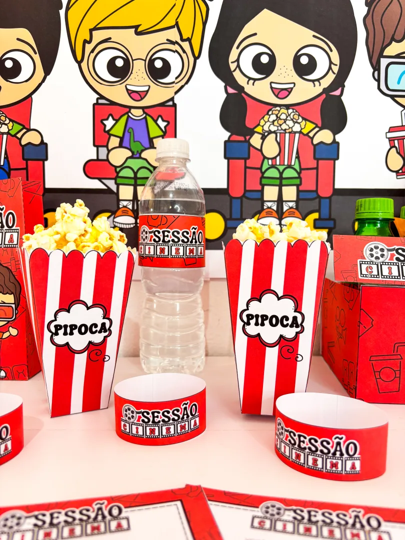 Kit Sessão Cinema em PDF: Painel+Lembrancinhas para Semana da Criança — imagem 4