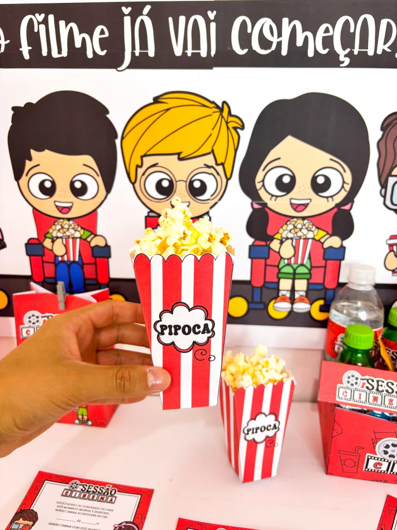 Kit Sessão Cinema em PDF: Painel+Lembrancinhas para Semana da Criança — imagem 6