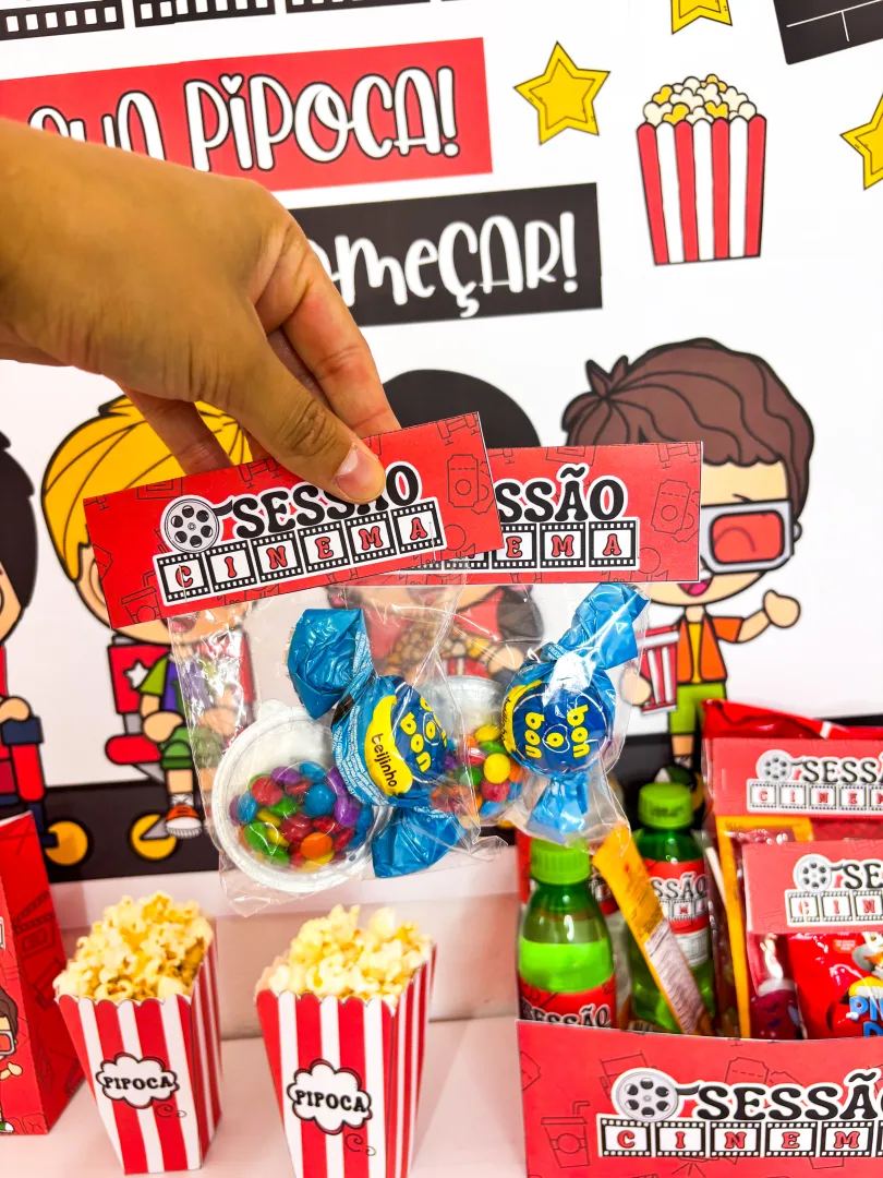 Kit Sessão Cinema em PDF: Painel+Lembrancinhas para Semana da Criança — imagem 2