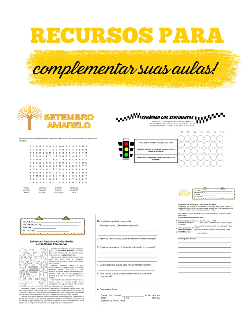 KIT SETEMBRO AMARELO — imagem 3