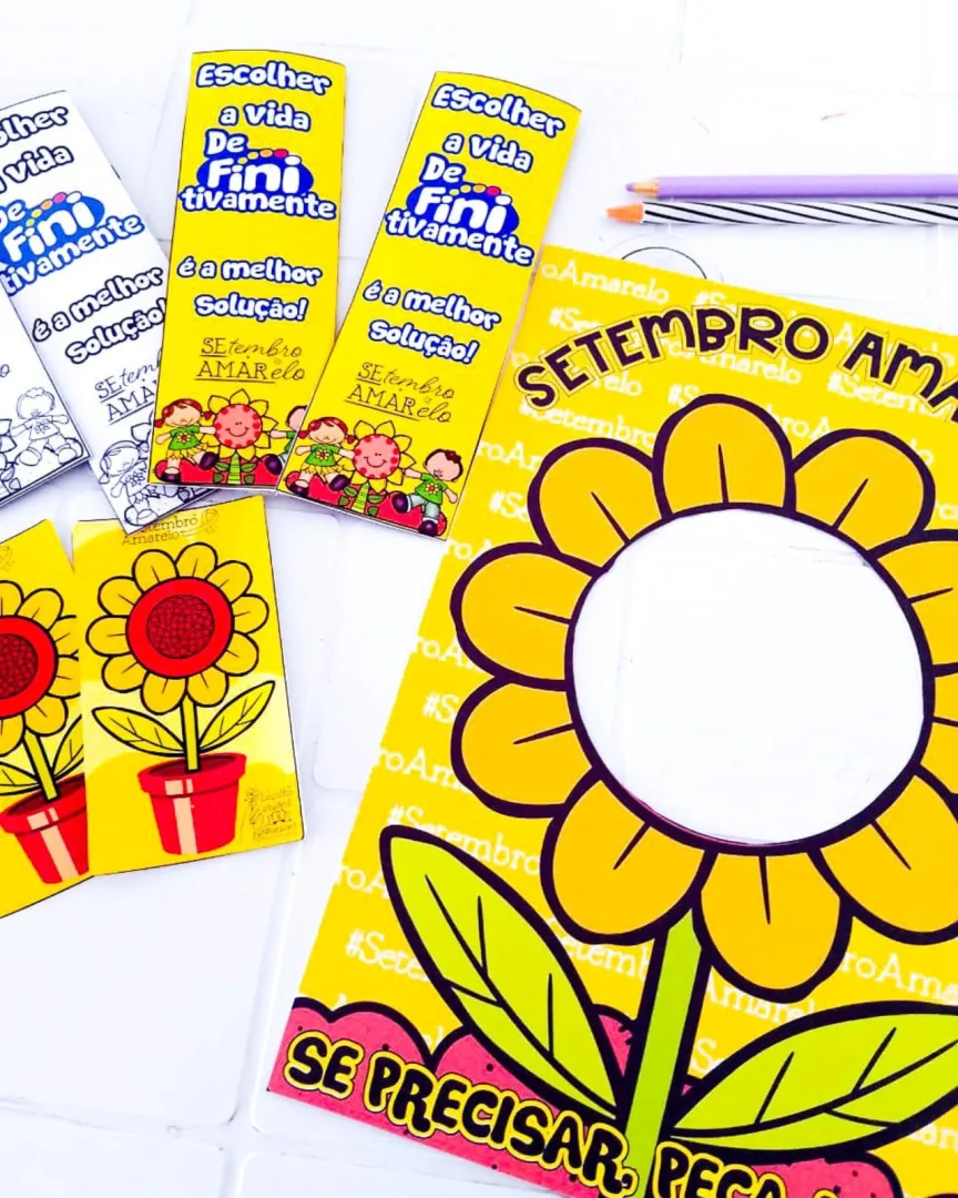 KIT SETEMBRO AMARELO: DECORAÇÃO / PAINEL + LEMBRANCINHA — imagem 2