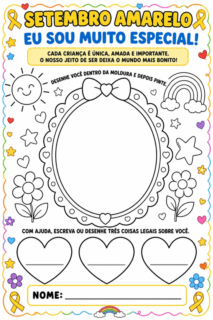 💛 KIT SETEMBRO AMARELO – EDUCAÇÃO INFANTIL 💛 — imagem 2