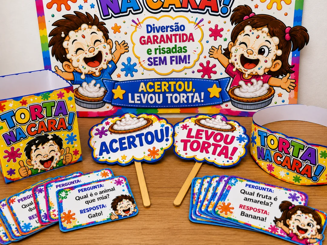 KIT TORTA NA CARA – DIVERSÃO GARANTIDA! — imagem 2