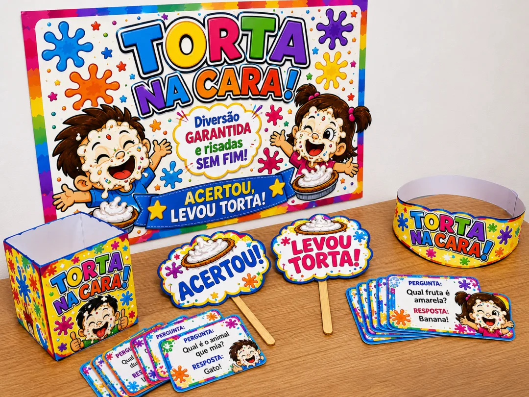 KIT TORTA NA CARA – DIVERSÃO GARANTIDA! — imagem 3