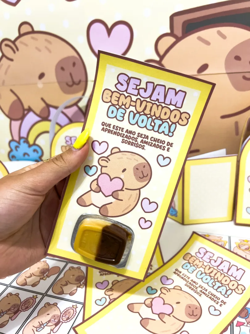 KIT VOLTA ÀS AULAS: CAPIVARA FOFA — imagem 2