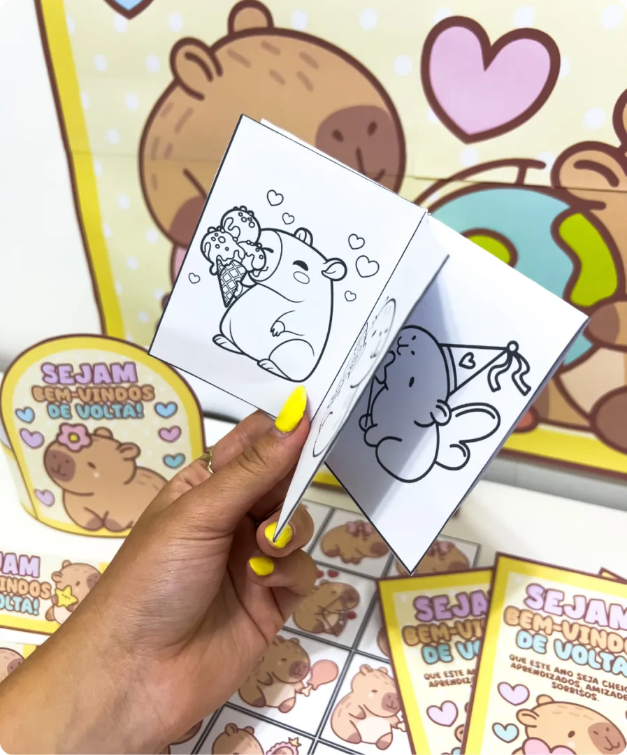 KIT VOLTA ÀS AULAS - CAPIVARA FOFA — imagem 3
