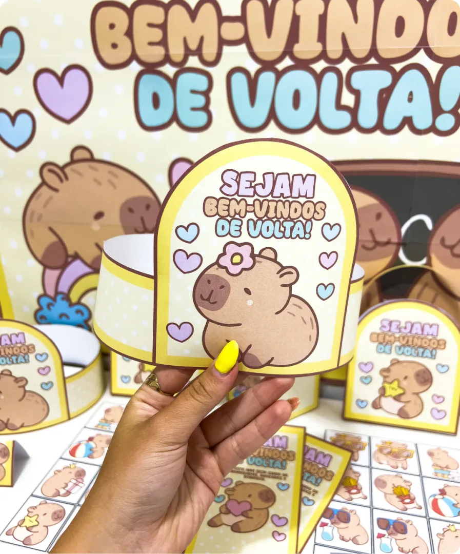 KIT VOLTA ÀS AULAS - CAPIVARA FOFA — imagem 4
