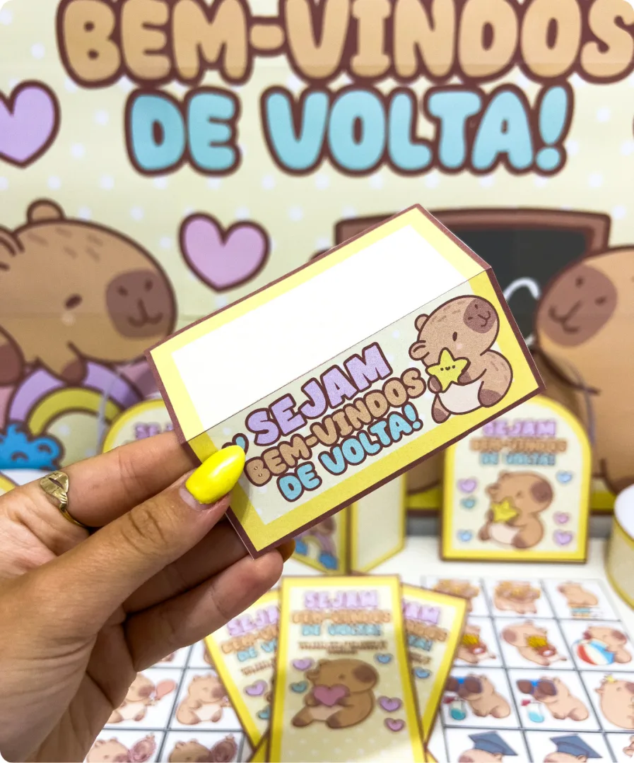 KIT VOLTA ÀS AULAS - CAPIVARA FOFA — imagem 6
