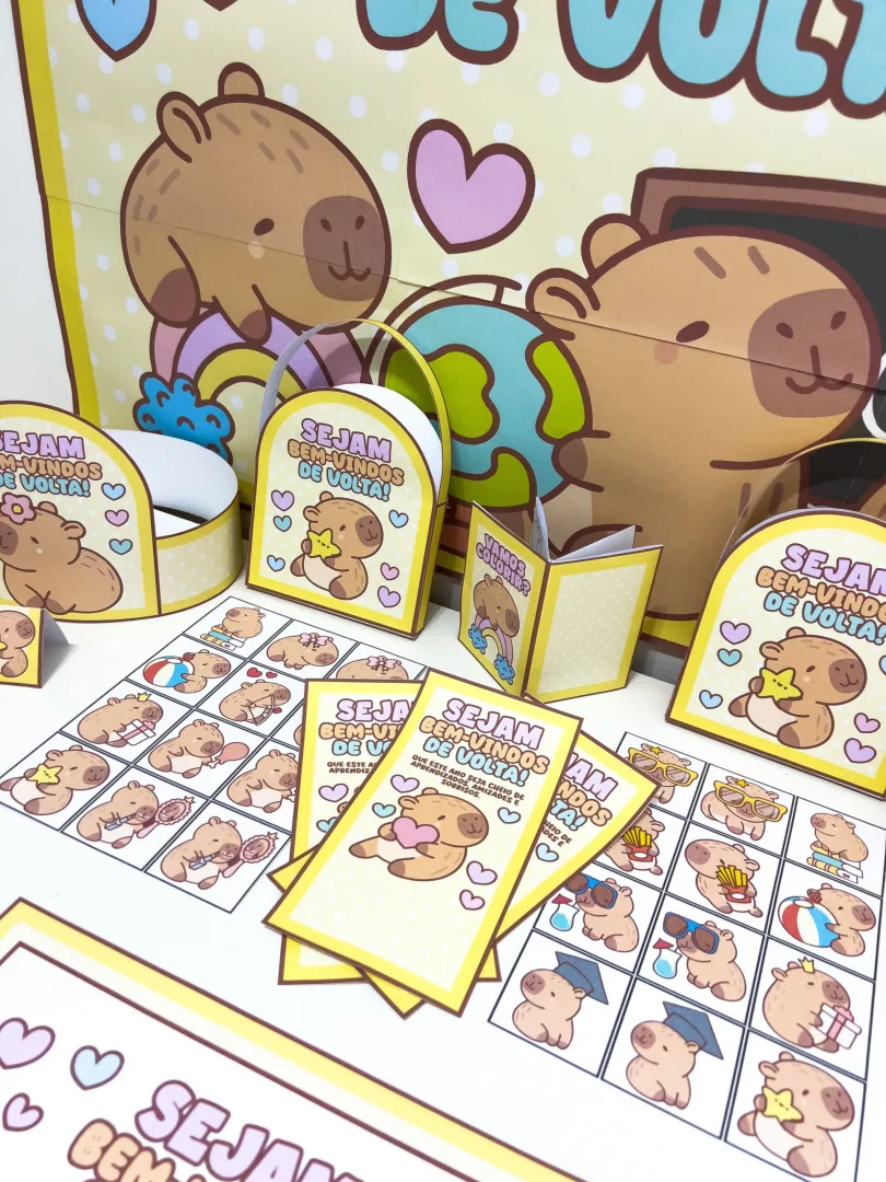 KIT VOLTA ÀS AULAS: CAPIVARA FOFA — imagem 3