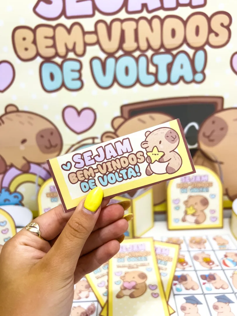 KIT VOLTA ÀS AULAS: CAPIVARA FOFA — imagem 4