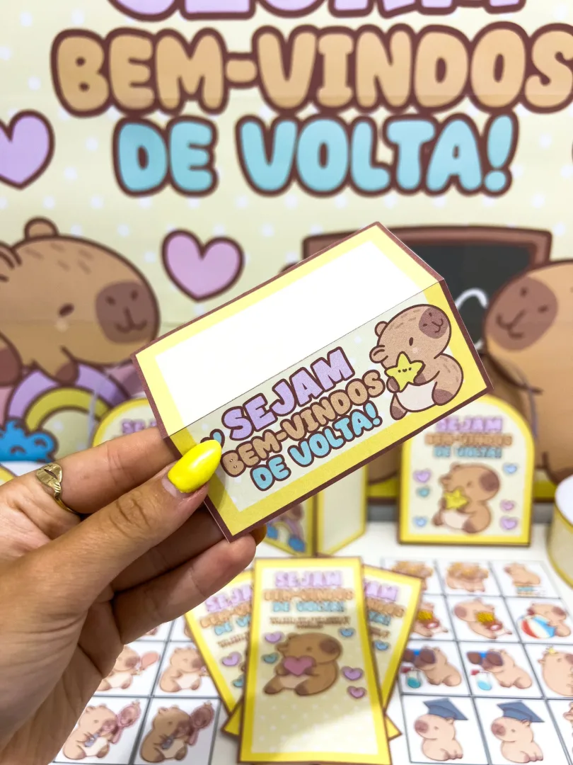 KIT VOLTA ÀS AULAS: CAPIVARA FOFA — imagem 5