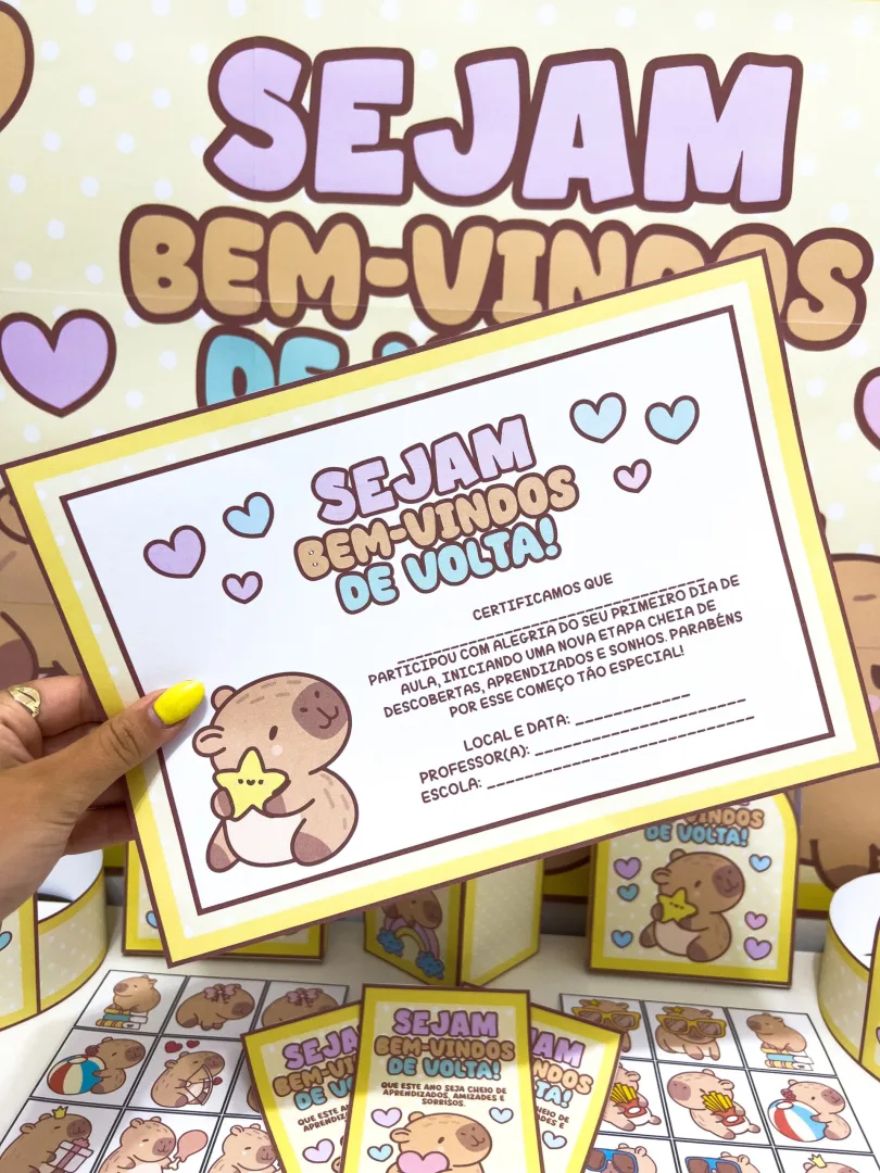 KIT VOLTA ÀS AULAS: CAPIVARA FOFA — imagem 6