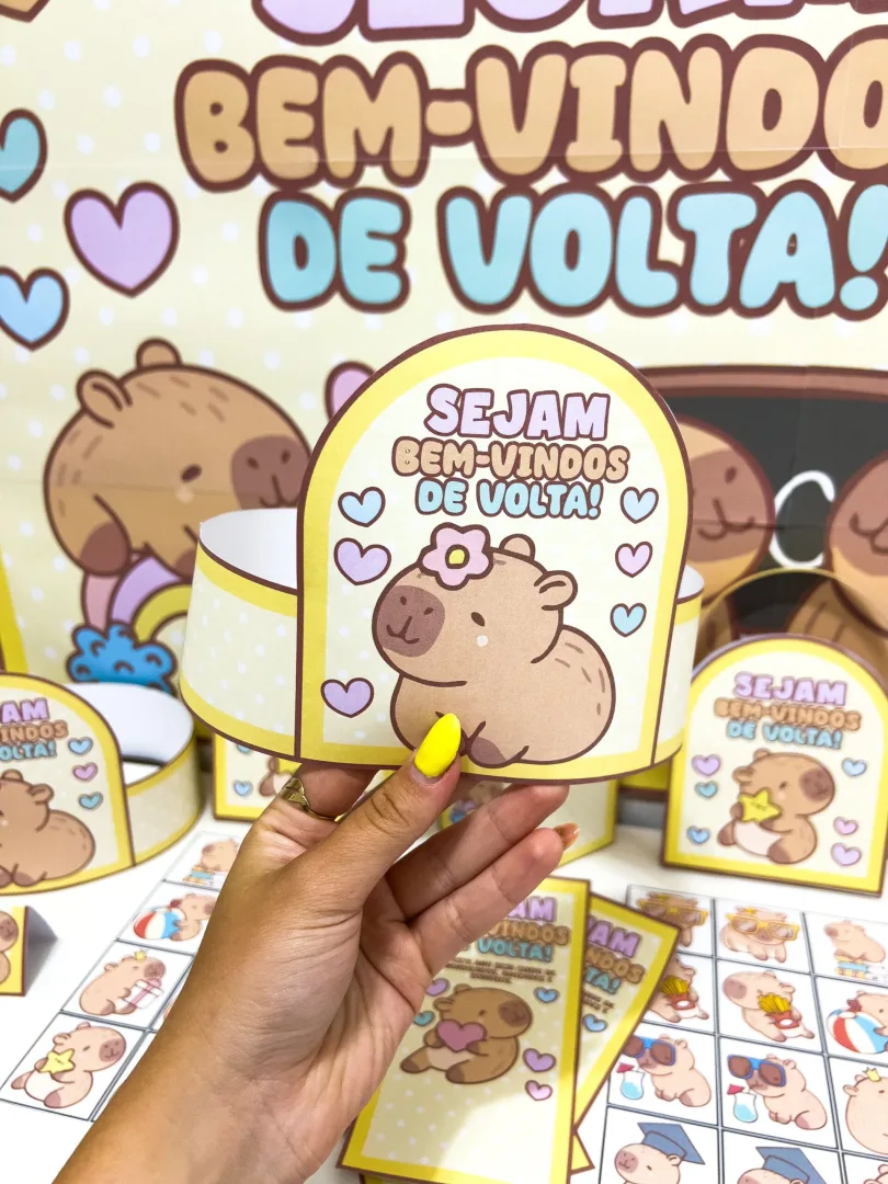 KIT VOLTA ÀS AULAS: CAPIVARA FOFA — imagem 7