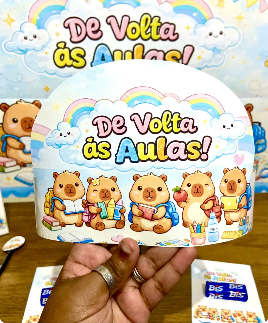KIT VOLTA ÀS AULAS - CAPIVARAS — imagem 2