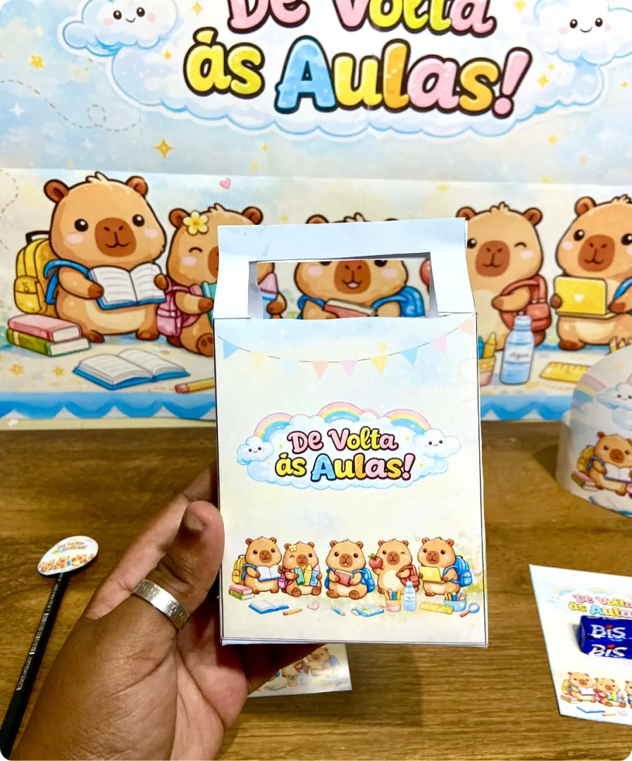 KIT VOLTA ÀS AULAS - CAPIVARAS — imagem 3