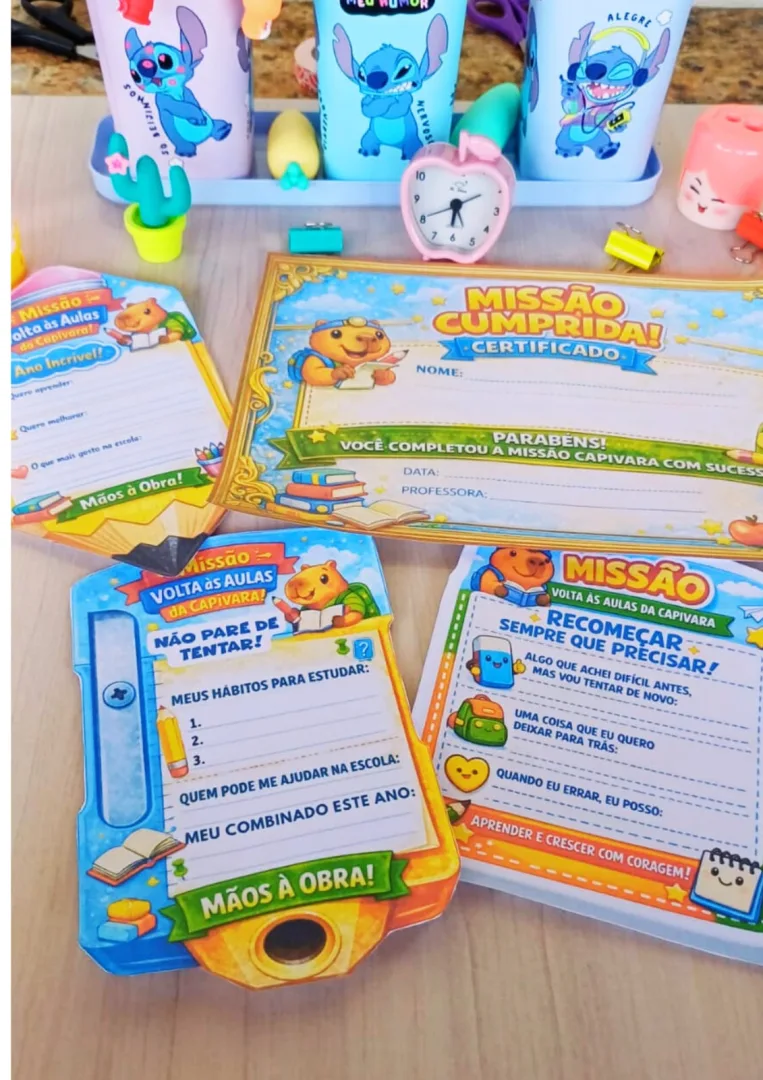 KIT VOLTA ÀS AULAS PARA EDUCAÇÃO INFANTIL: MISSÃO CAPIVARA — imagem 2