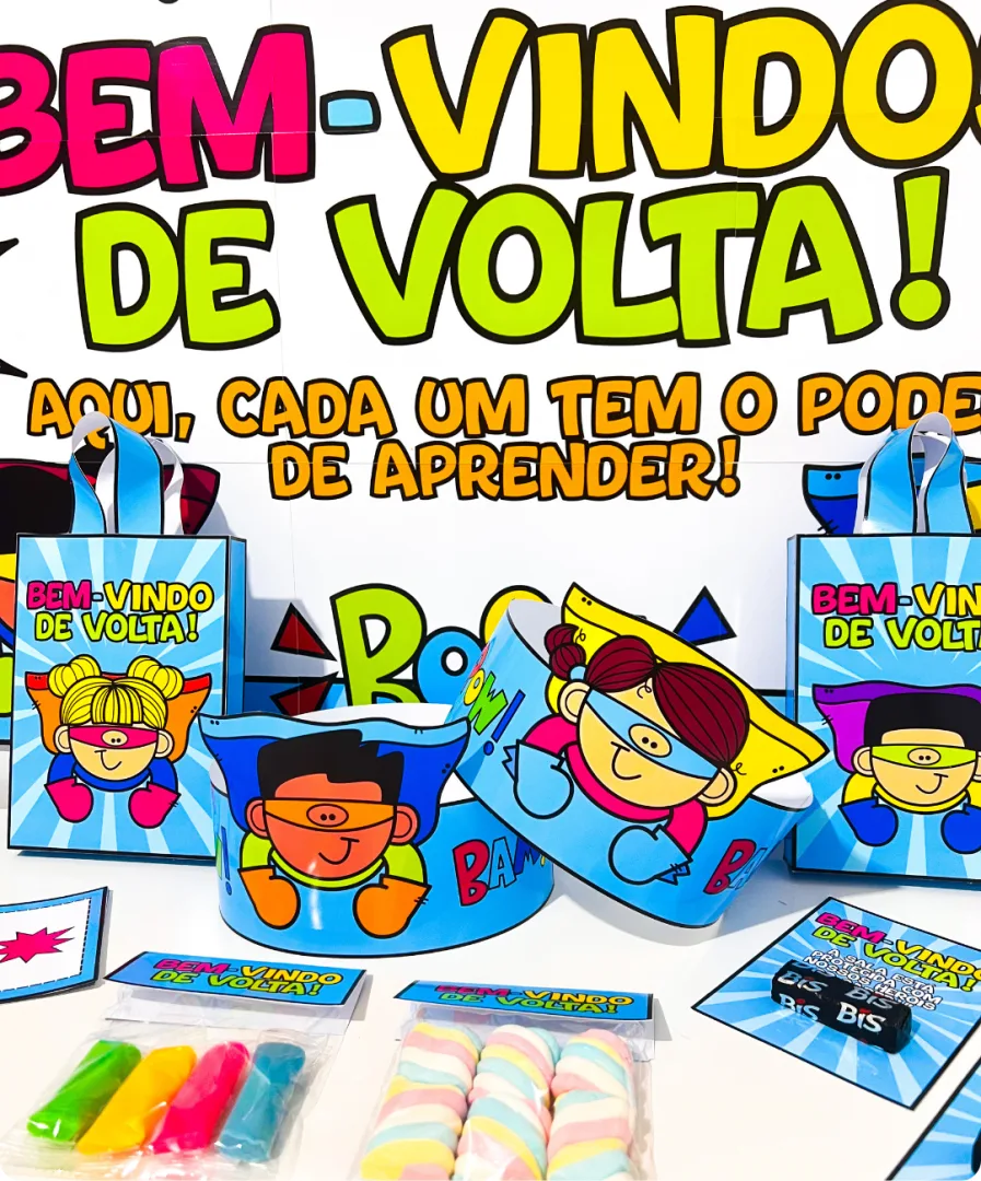 KIT VOLTA ÀS AULAS - SUPER-HERÓIS — imagem 2