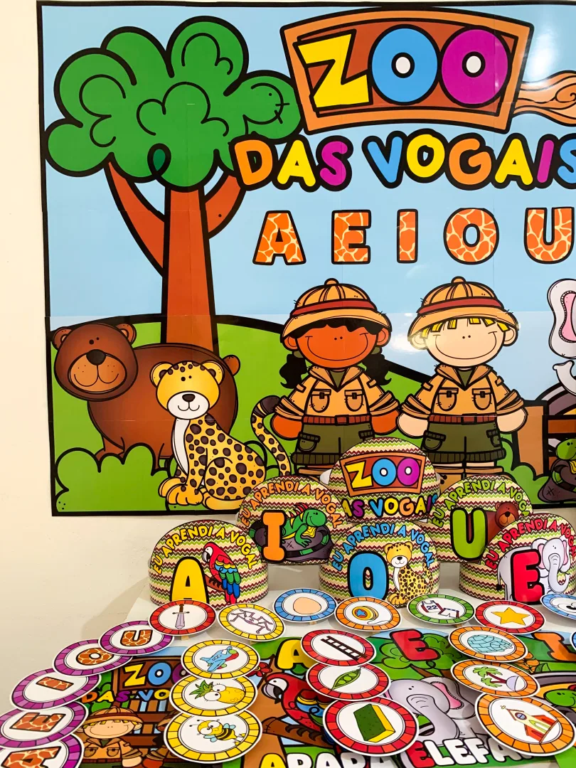 Kit Zoo das vogais — educação infantil — imagem 6