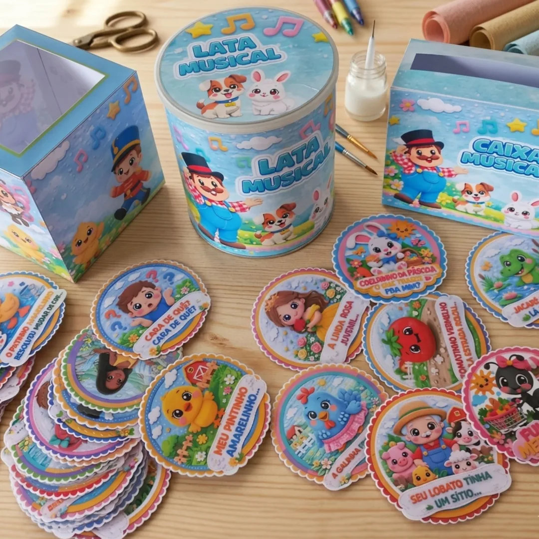 Lata Musical 1 - Kits de Educação Infantil - Arquivo Digital — imagem 2