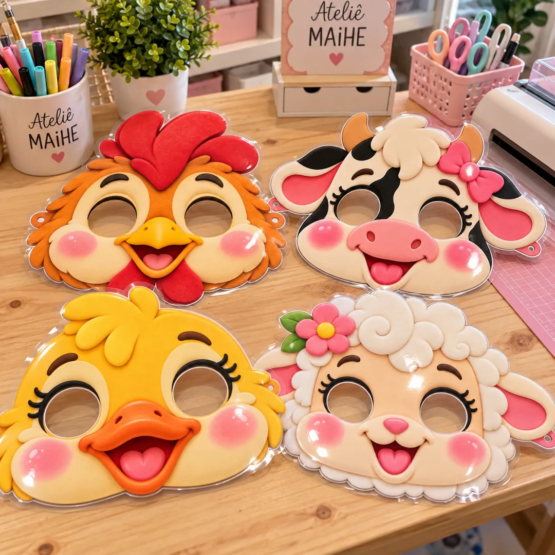  O Galinho Bartolinho -  Máscaras - Kits de Educação Infantil - Arquivo Digital  — imagem 2