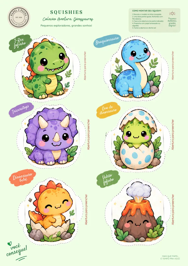 Coleção Aventura: Squishies Temáticos - Educação Infantil - PDF - para Crianças a Partir de 5 Anos. — imagem 4
