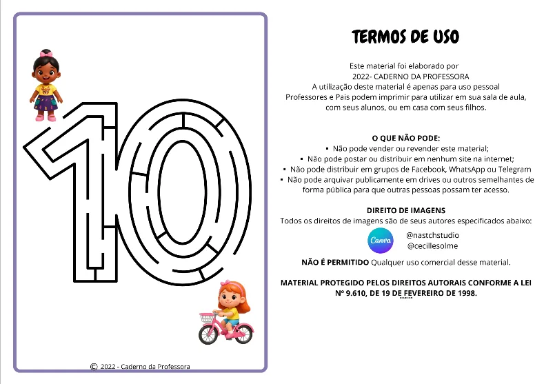Labirinto dos Números - Educação Infantil - PDF — imagem 2