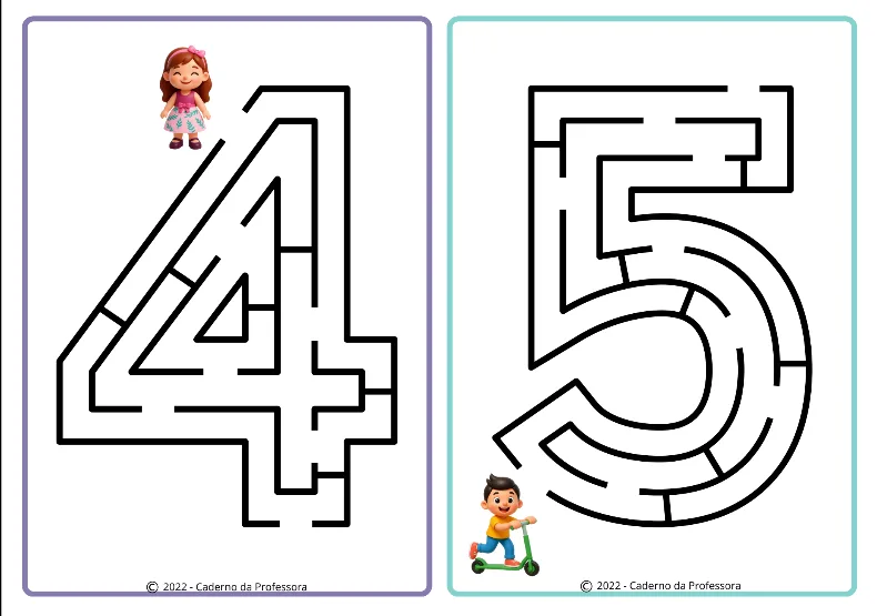 Labirinto dos Números - Educação Infantil - PDF — imagem 3